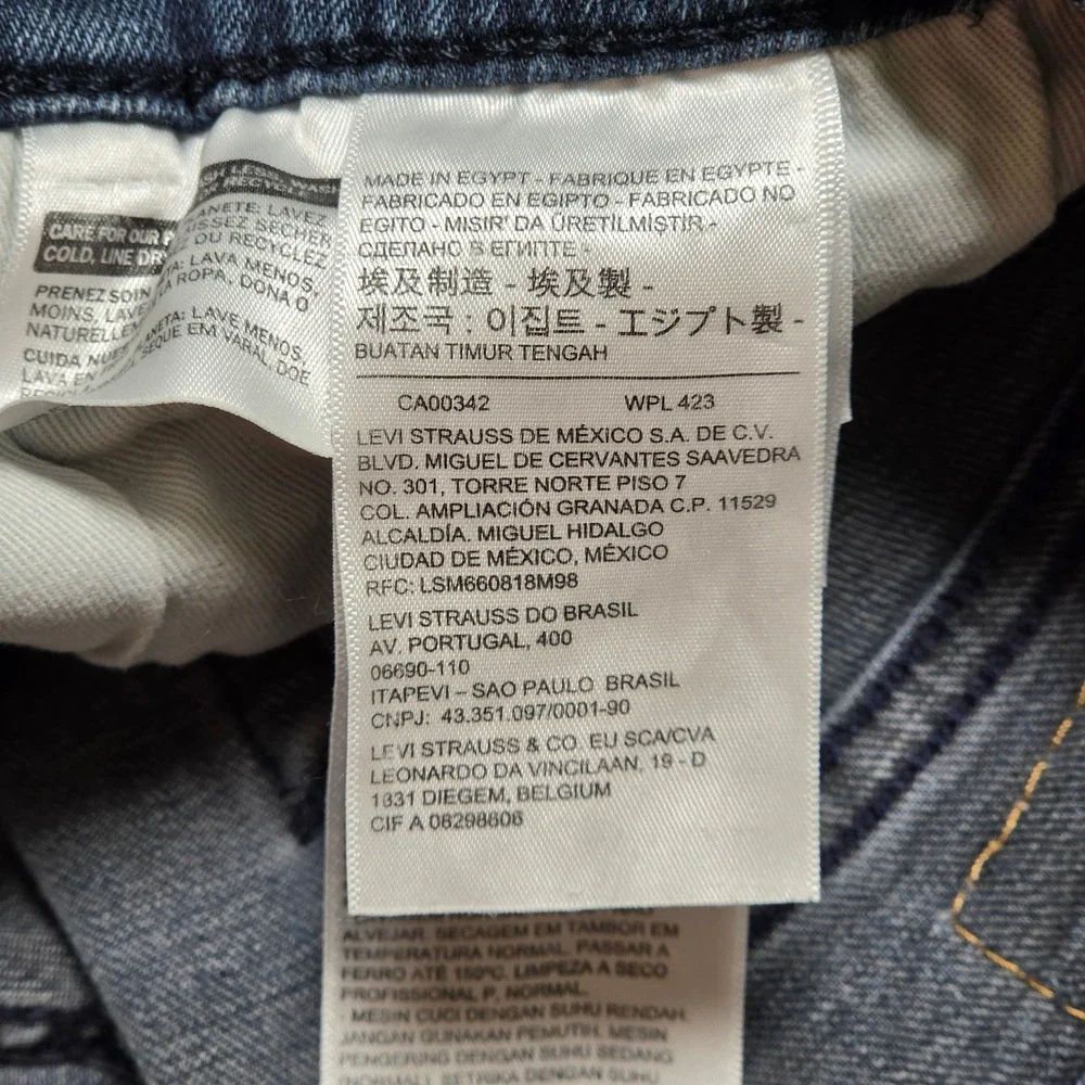 Jeans LEVI'S 511™ 29x34 Mens Blue Excellent Premium Slim Fit Denim